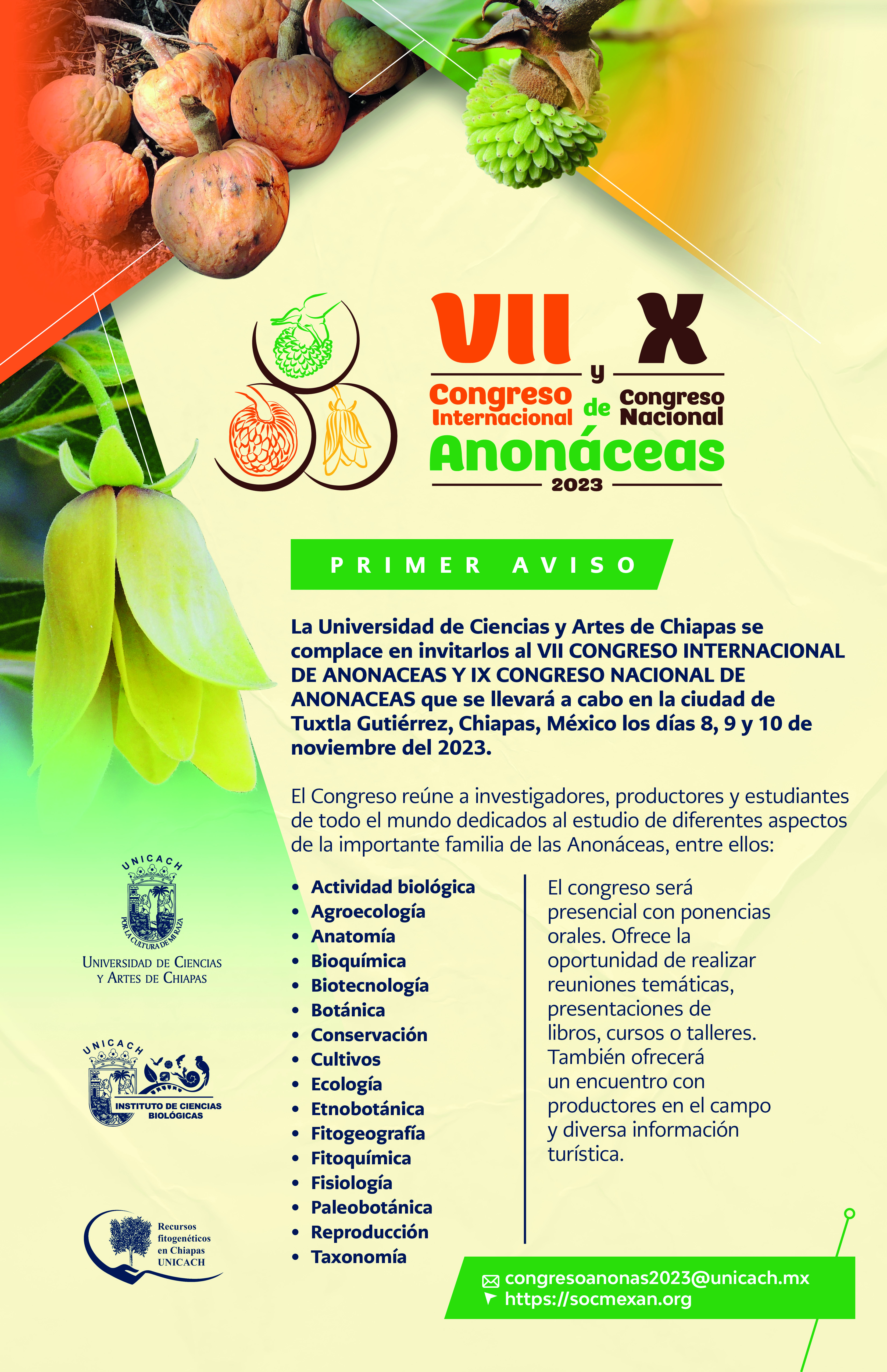 Cartel VII Congreso Anonaceas Español